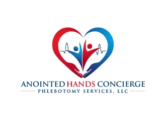 Anointed Hands Concierge Phlebotomy Services, LLC logo design by usef44