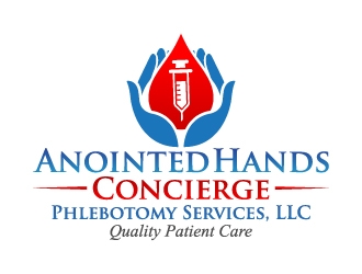 Anointed Hands Concierge Phlebotomy Services, LLC logo design by jaize