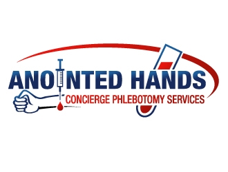Anointed Hands Concierge Phlebotomy Services, LLC logo design by PMG
