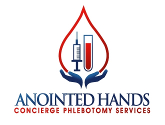 Anointed Hands Concierge Phlebotomy Services, LLC logo design by PMG