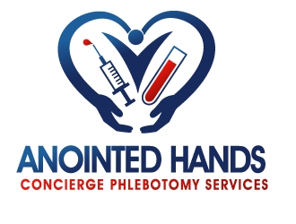 Anointed Hands Concierge Phlebotomy Services, LLC logo design by PMG