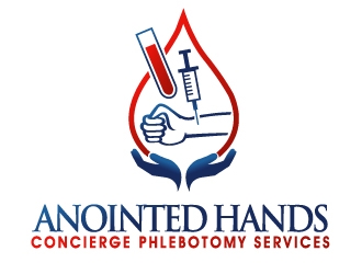 Anointed Hands Concierge Phlebotomy Services, LLC logo design by PMG