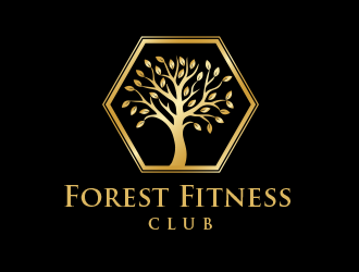 Forest Fitness Club logo design by BeDesign