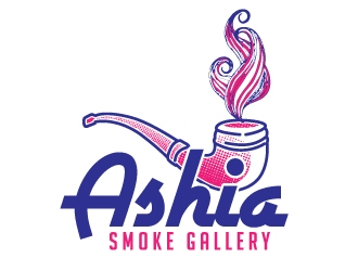 Ashia Smoke Gallery  logo design by jaize