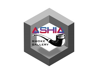 Ashia Smoke Gallery  logo design by bulatITA