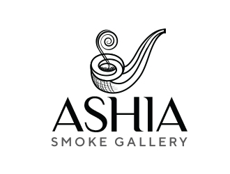 Ashia Smoke Gallery  logo design by Roma