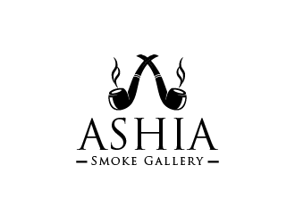 Ashia Smoke Gallery  logo design by logy_d