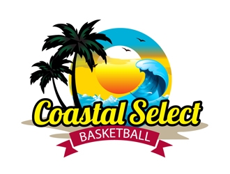 Coastal Select Basketball logo design by DreamLogoDesign