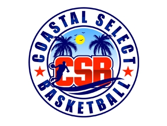 Coastal Select Basketball logo design by DreamLogoDesign