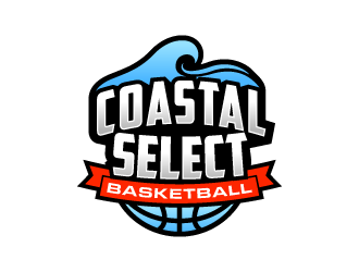 Coastal Select Basketball logo design by lestatic22