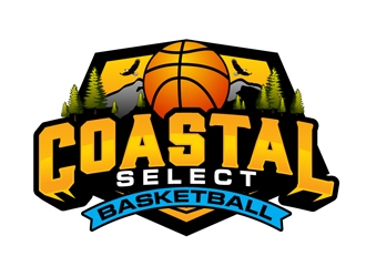 Coastal Select Basketball logo design by DreamLogoDesign