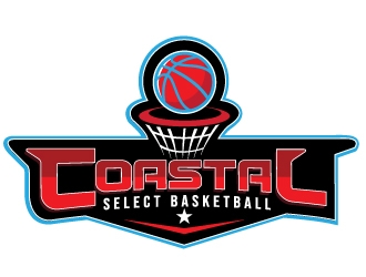 Coastal Select Basketball logo design by Upoops