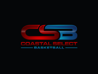 Coastal Select Basketball logo design by alby