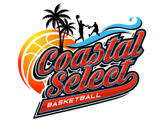 Coastal Select Basketball logo design by agus