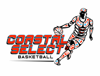 Coastal Select Basketball logo design by agus