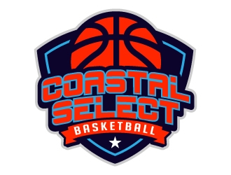 Coastal Select Basketball logo design by jaize