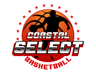 Coastal Select Basketball logo design by beejo