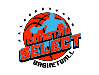 Coastal Select Basketball logo design by beejo