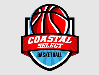 Coastal Select Basketball logo design by idesign88