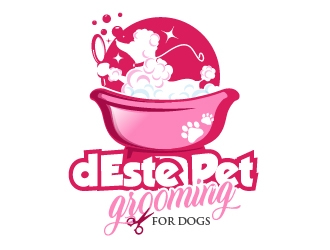 dEste Pet Grooming for Dogs logo design by Suvendu