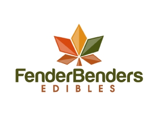 Fender Benders EDIBLES logo design by ElonStark