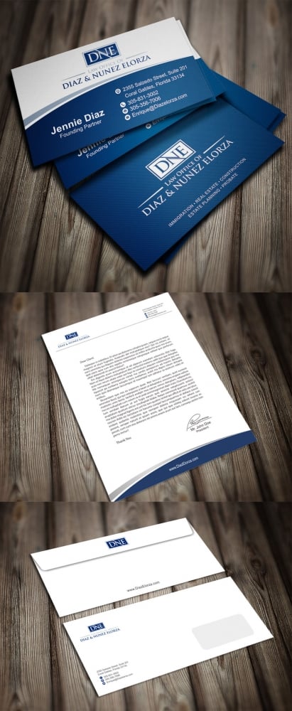 Law Office of Diaz & Nunez Elorza logo design by Kindo