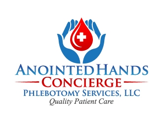 Anointed Hands Concierge Phlebotomy Services, LLC logo design by jaize