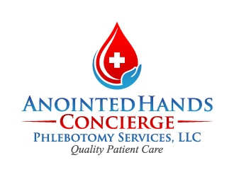 Anointed Hands Concierge Phlebotomy Services, LLC logo design by jaize