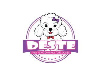 dEste Pet Grooming for Dogs logo design by sanstudio