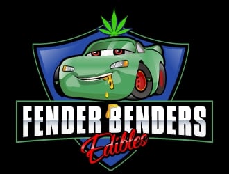 Fender Benders EDIBLES logo design by SDLOGO