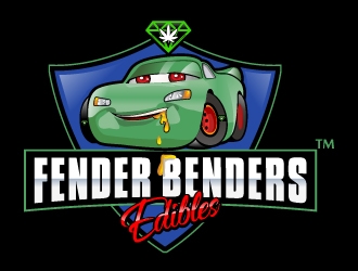 Fender Benders EDIBLES logo design by SDLOGO