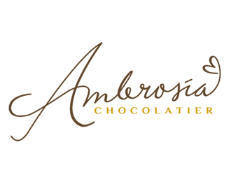 Ambrosia Chocolatier logo design by Coolwanz