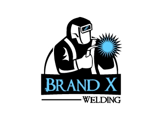 Brand X Welding logo design by Dawnxisoul393