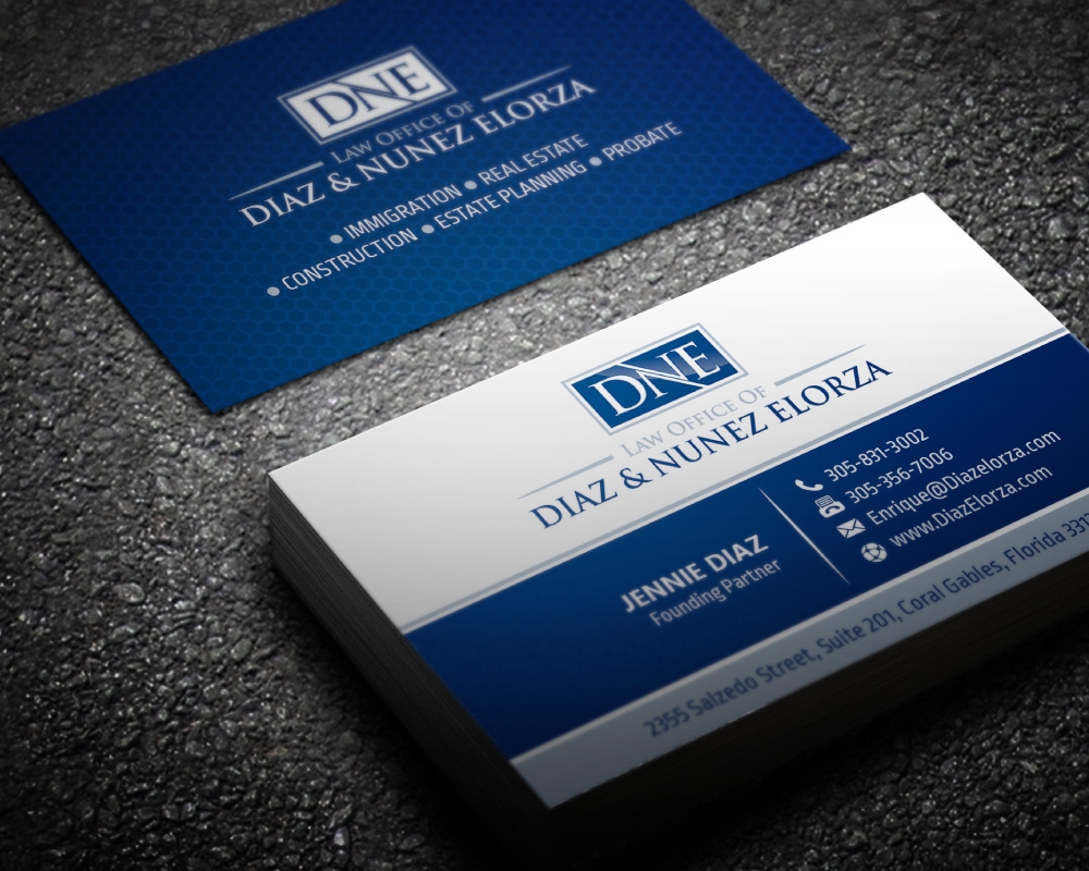 Law Office of Diaz & Nunez Elorza logo design by Boomstudioz