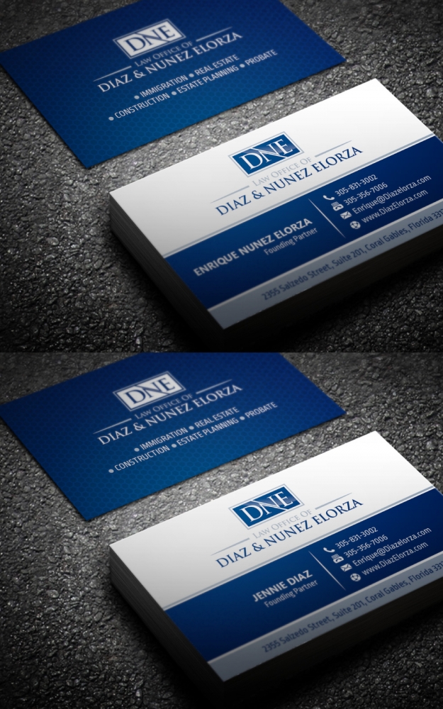 Law Office of Diaz & Nunez Elorza logo design by Boomstudioz