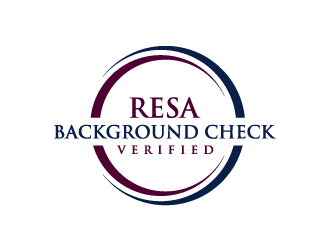 RESA Background Check Verified  logo design by denfransko