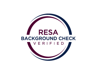 RESA Background Check Verified  logo design by denfransko