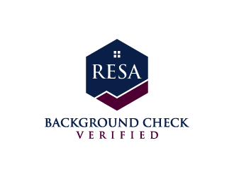 RESA Background Check Verified  logo design by denfransko