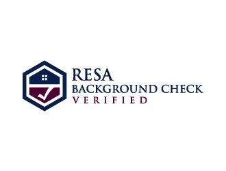 RESA Background Check Verified  logo design by denfransko