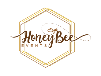 HoneyBee Events logo design by coco