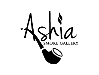 Ashia Smoke Gallery  logo design by Creativeminds