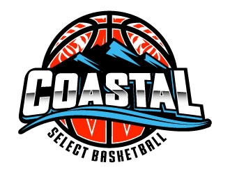 Coastal Select Basketball logo design by daywalker
