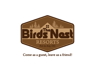 The Birds Nest Resort logo design by fastsev