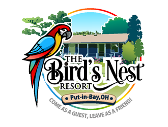 The Birds Nest Resort logo design by coco