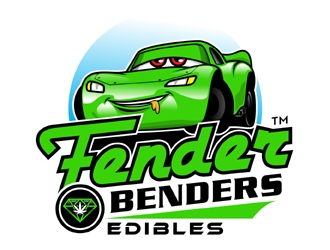 Fender Benders EDIBLES logo design by MAXR