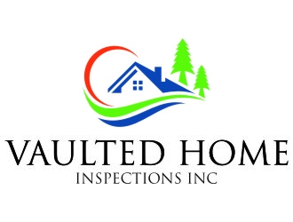 Vaulted Home Inspections Inc logo design by jetzu