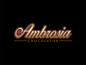 Ambrosia Chocolatier logo design by Republik