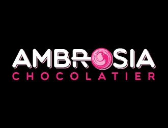Ambrosia Chocolatier logo design by adwebicon