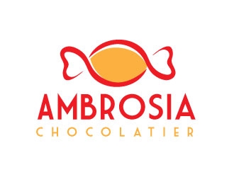Ambrosia Chocolatier logo design by adwebicon