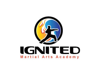 Ignited Martial Arts Academy logo design by Webphixo